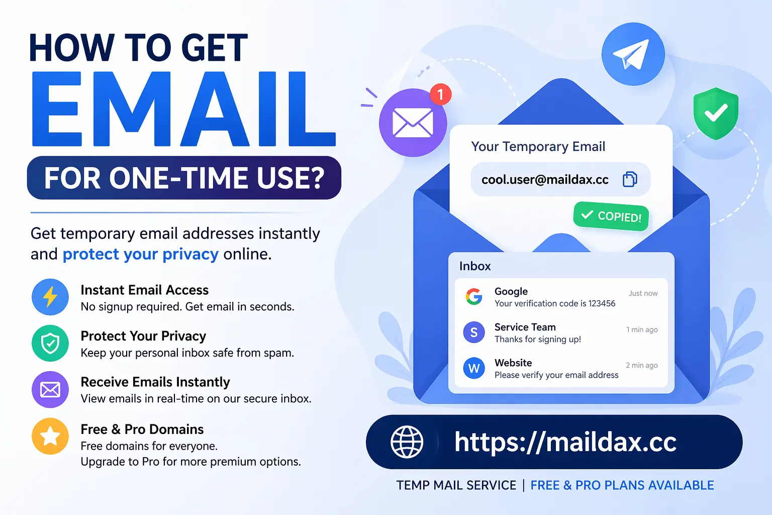 How to Get Email for One-Time Use?