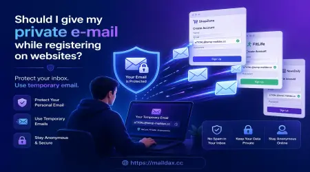 Should I Give My Private Email While Registering on Websites